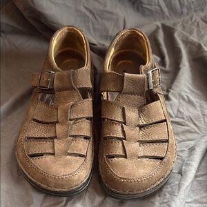 Birkenstock Brown Leather Sandals